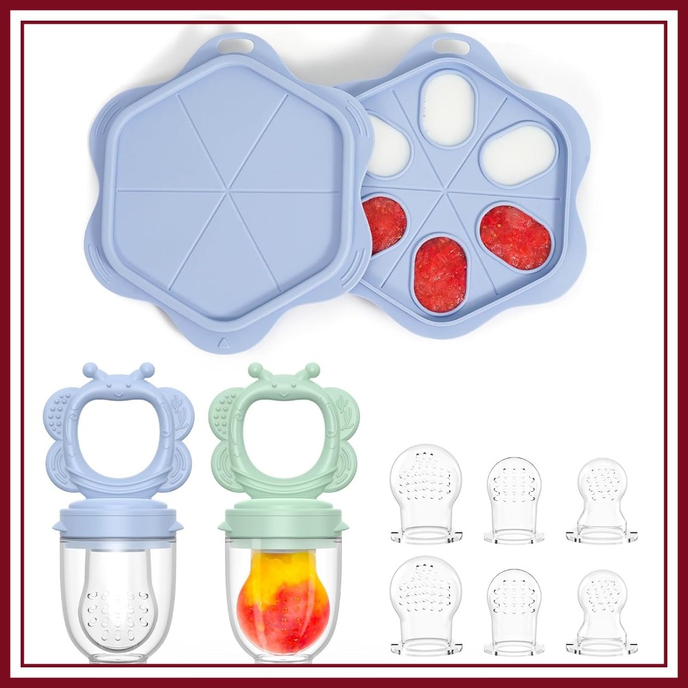 Silicone Mold Tray - Silicone Baby Fruit Food Feeder (2