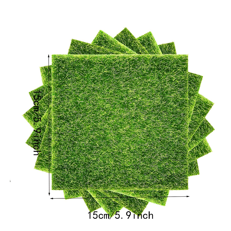 Terrarium Moss Art - 15/30cm Artificial Grassland Moss Lawn Turf