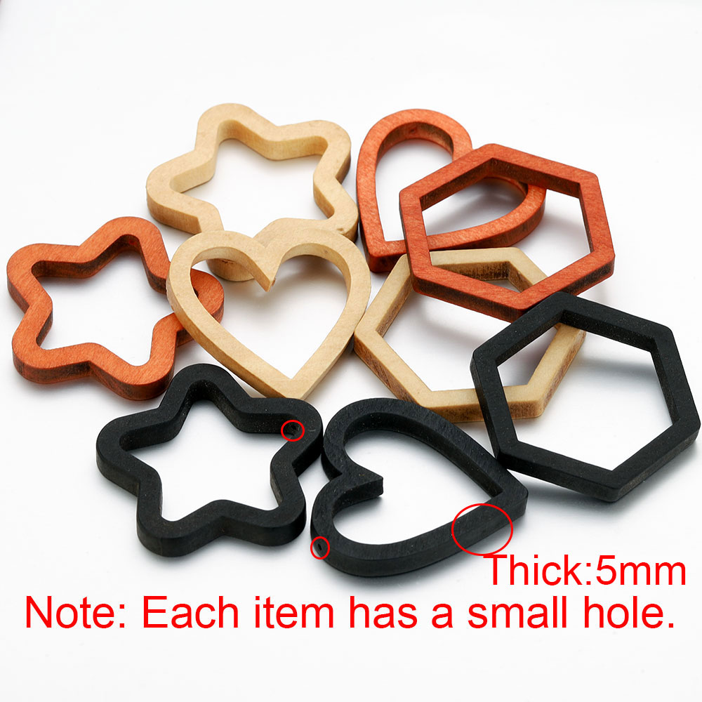 10pcs Wood Heart Square Silico – Resin Crafts Diy recenzja i cena
