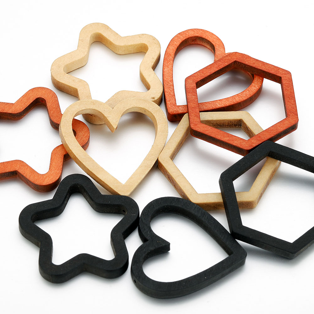 10pcs Wood Heart Square Silico – Resin Crafts Diy recenzja i cena