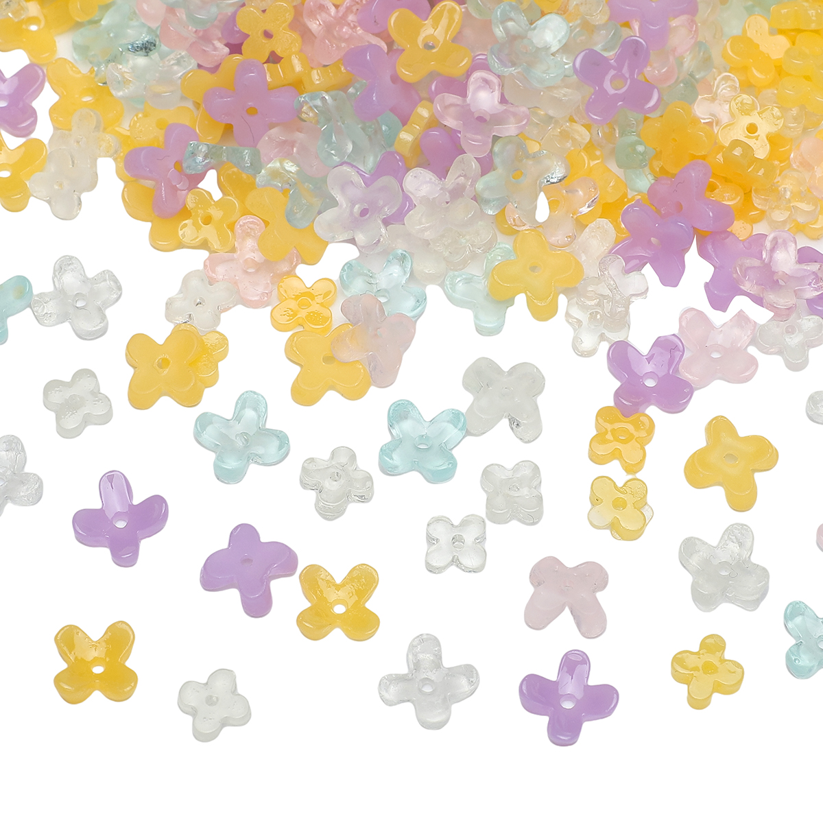 20pcs 5 7mm Resin 4 Petals Flo – Resin Craft Ideas recenzja i cena