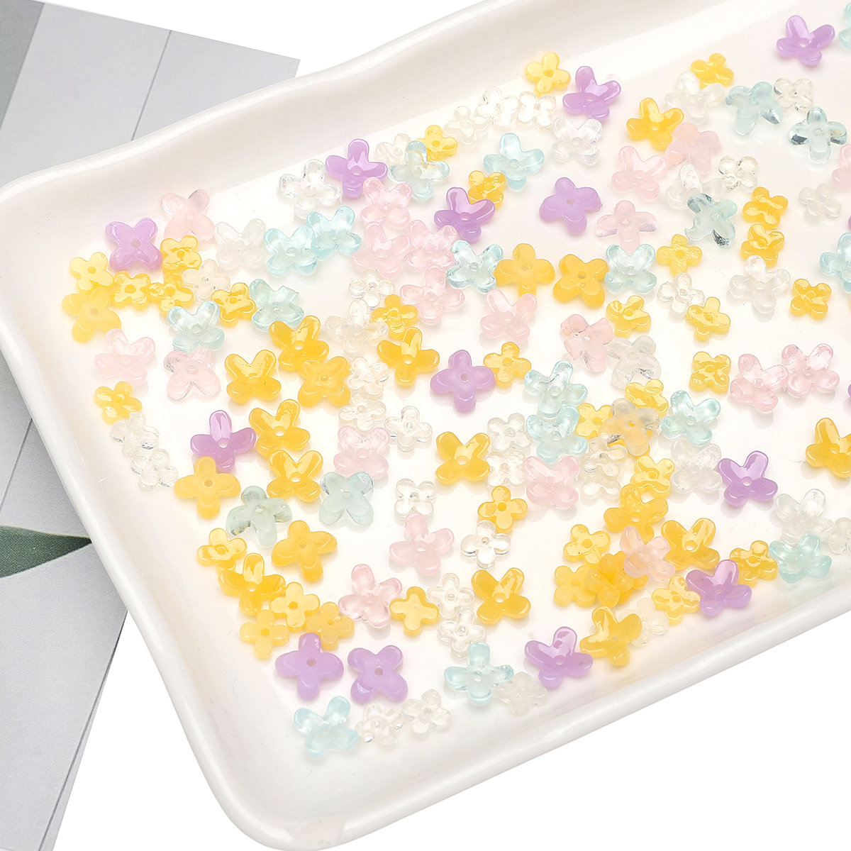 20pcs 5 7mm Resin 4 Petals Flo – Resin Craft Ideas recenzja i cena
