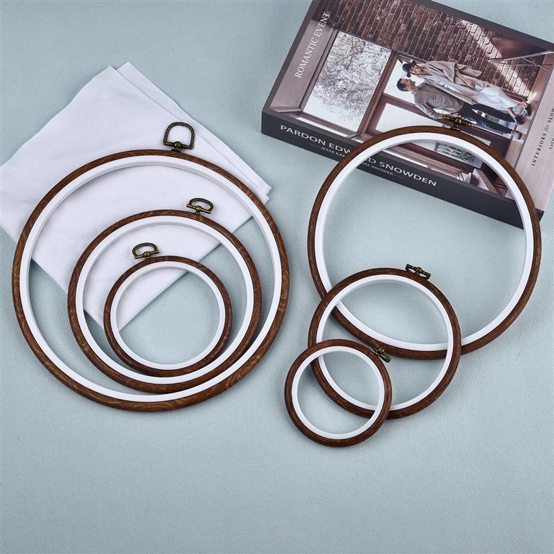 Round Oval Wooden Color Embroi – Wood Ring Blank recenzja i cena