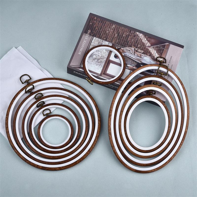 Round Oval Wooden Color Embroi – Wood Ring Blank recenzja i cena
