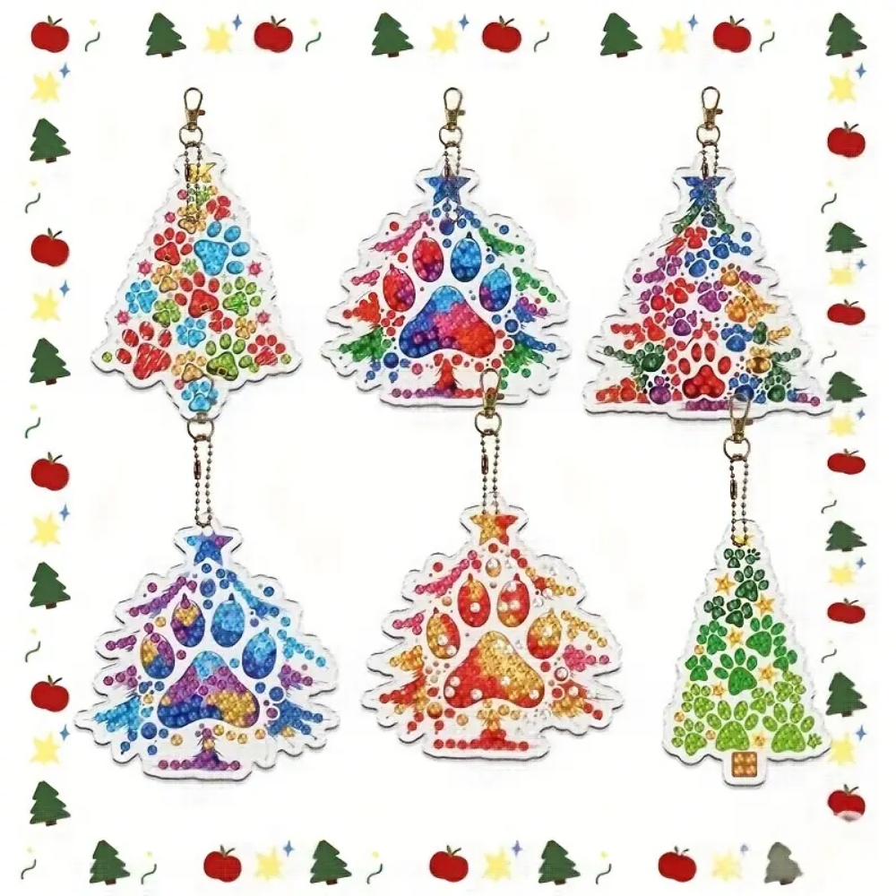 6pcs/SetDIY Christmas tree pat – Resin Craft For Beginners recenzja i cena