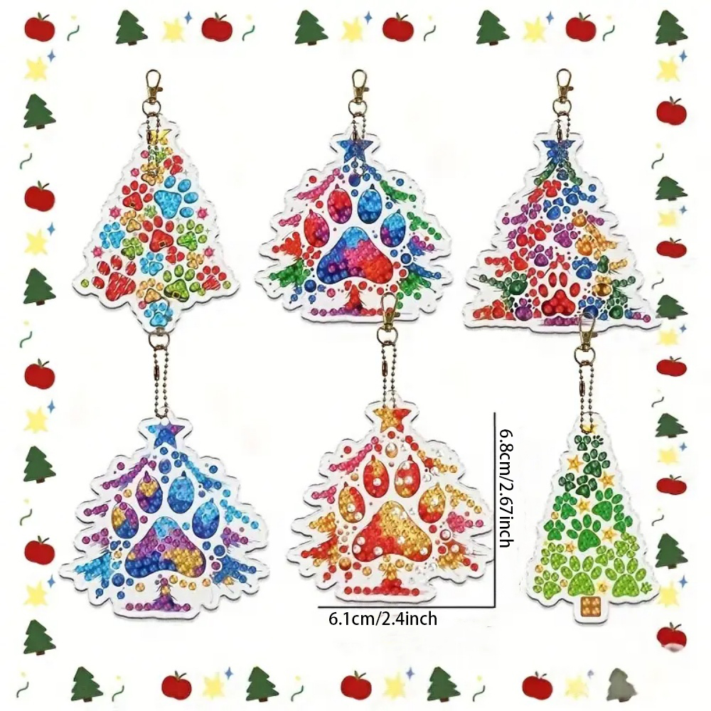 6pcs/SetDIY Christmas tree pat – Resin Craft For Beginners recenzja i cena