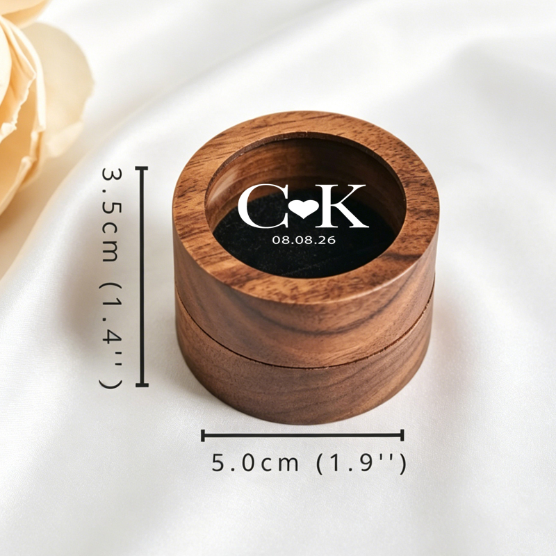Personalized Wedding Ring Box  – Wood Ring Blank recenzja i cena
