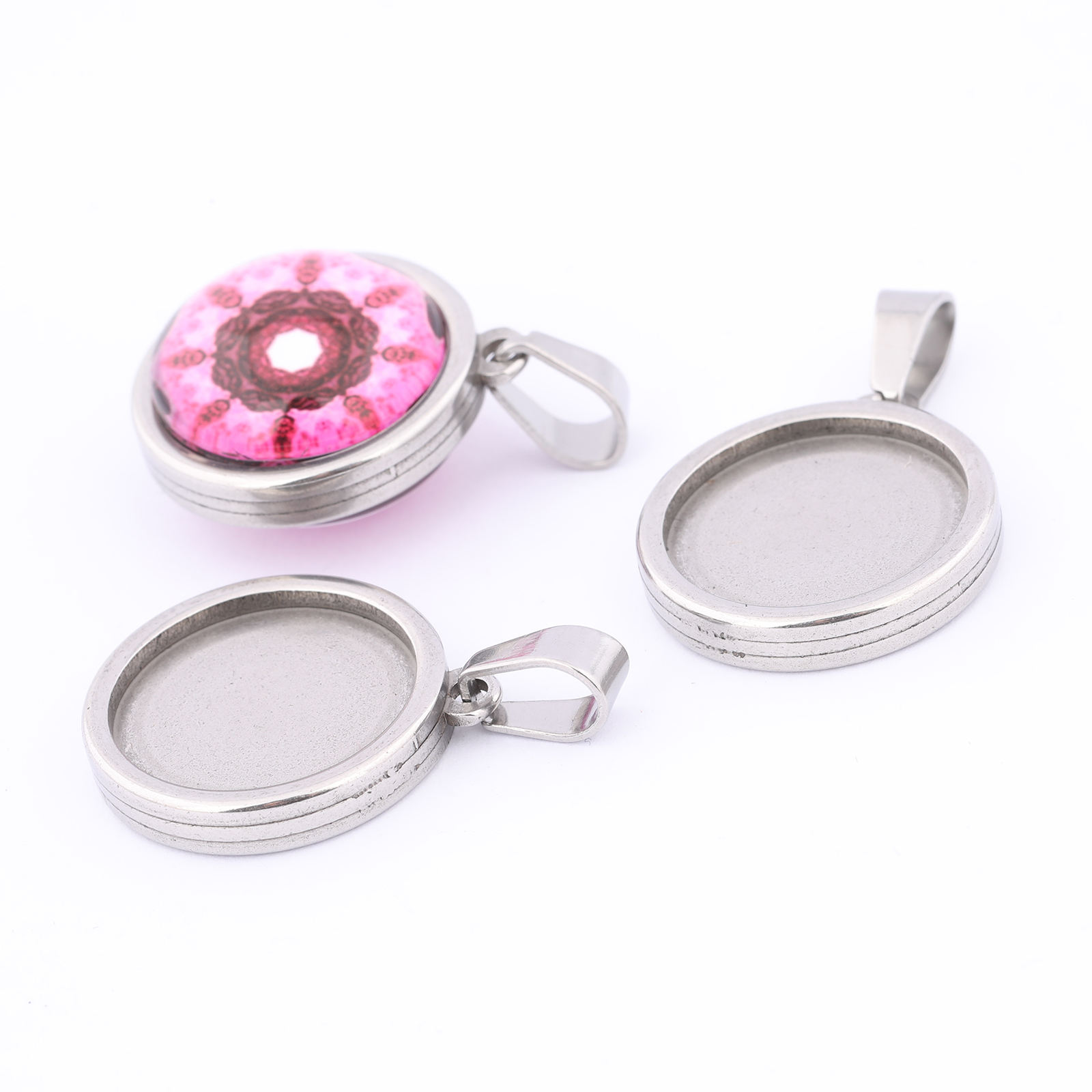 5pcs Stainless Steel Gold Plat – Bezels Set Pendant recenzja i cena