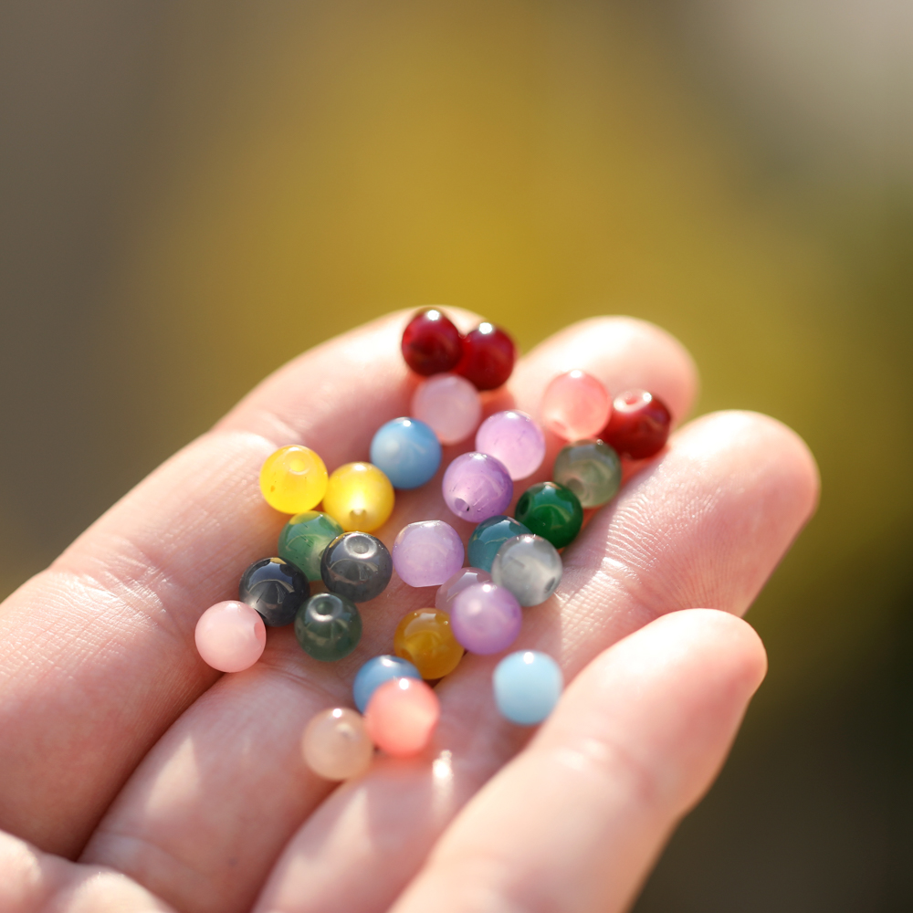30/50pcs 6mm Glass Round Beads – Resin Craft Material recenzja i cena