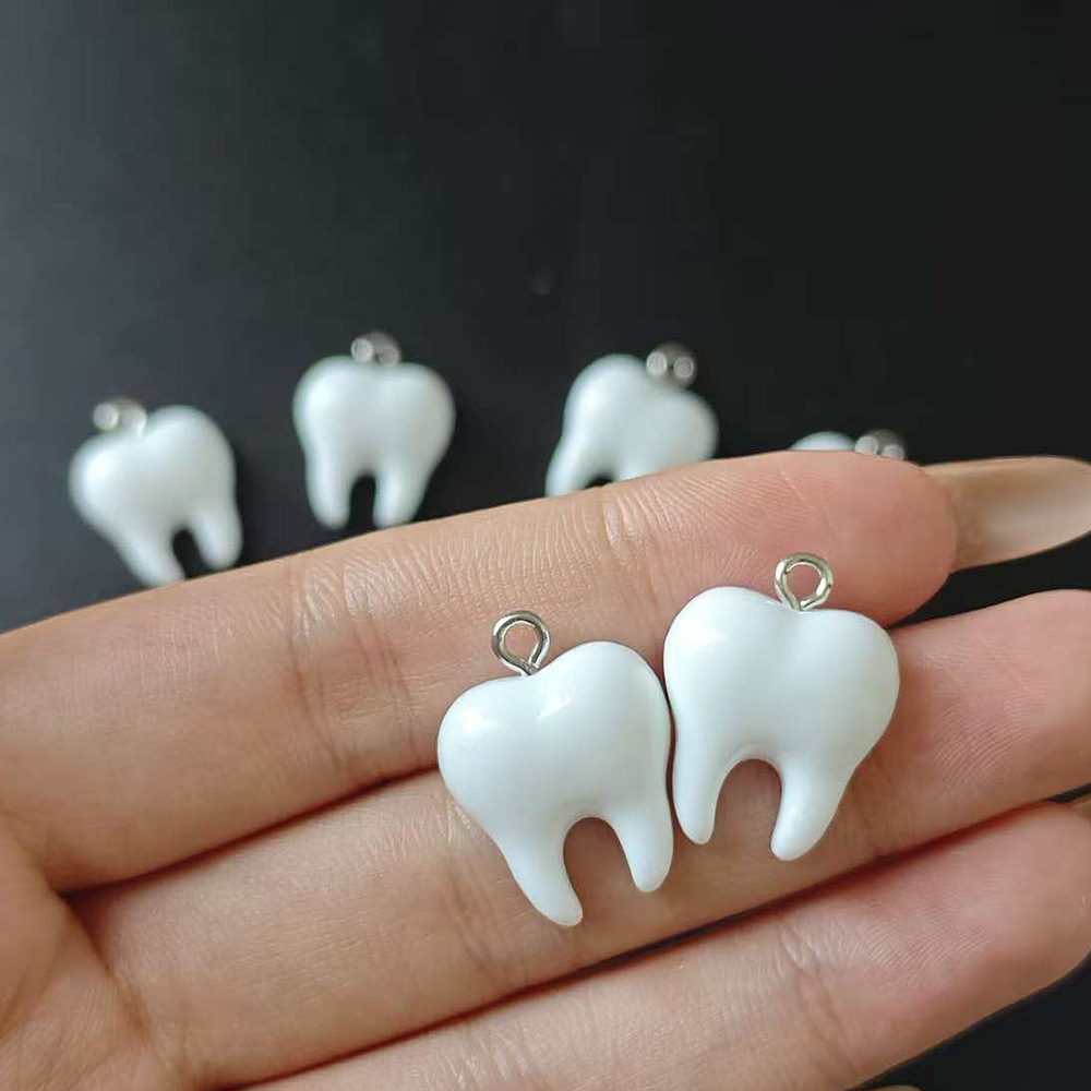 10pcs Cute White Teeth Resin P – Resin Craft Projects recenzja i cena