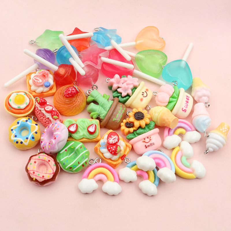 10pcs Mixed Colors Resin Cute  – Resin Craft Projects recenzja i cena