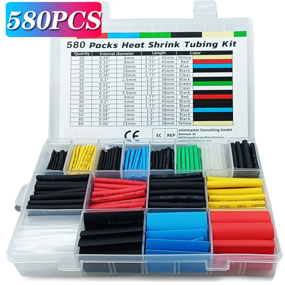 580/530/127PCS Heat Shrink Tub – Heat Gun Small recenzja i cena