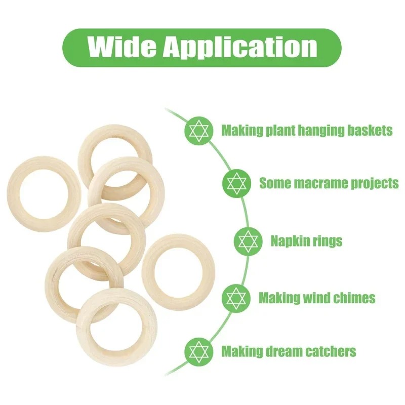 20pcs 30mm Unfinished Smooth W – Wood Ring Blank recenzja i cena