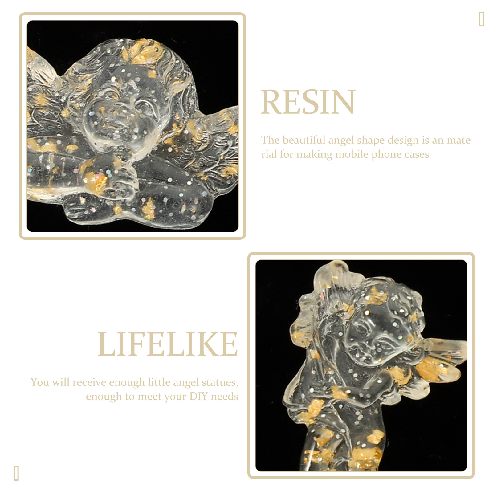 24Pcs Resin Flatback Angel Orn – Resin Crafts Diy recenzja i cena