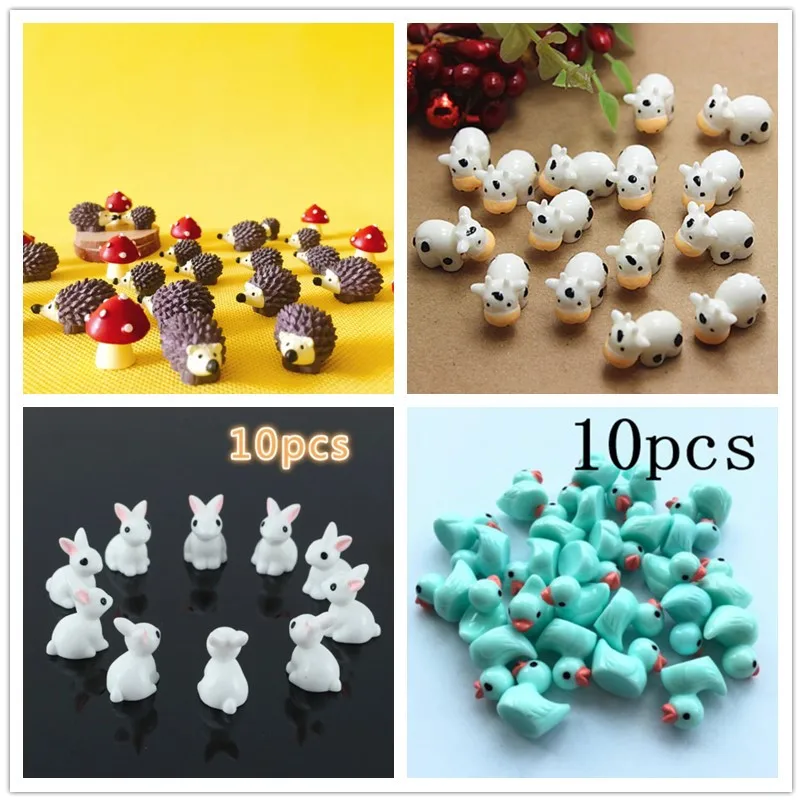 10Pcs/Hedgehog and Cows/Cute A – Terrarium Moss Art recenzja i cena