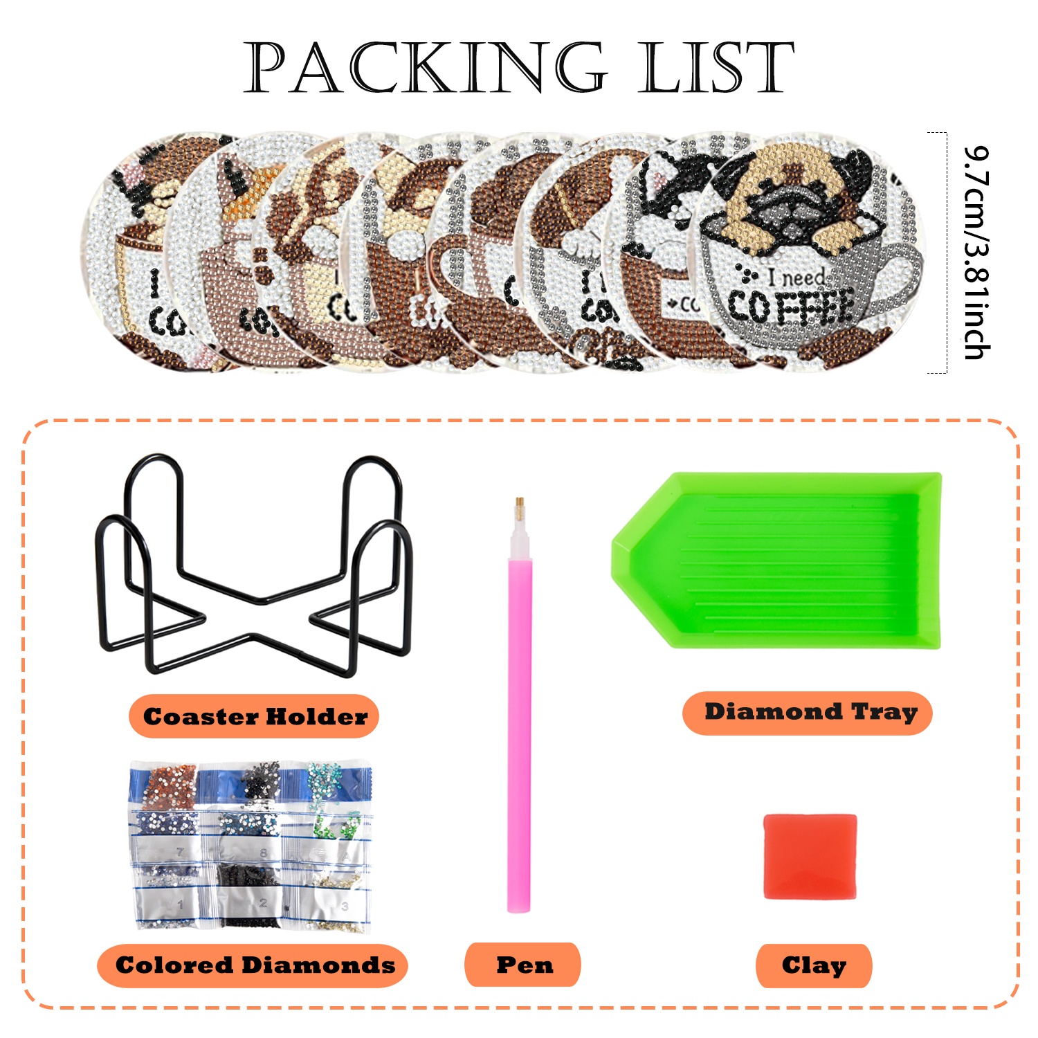 8 pieces/set of diamond painti – Resin Craft Kit recenzja i cena