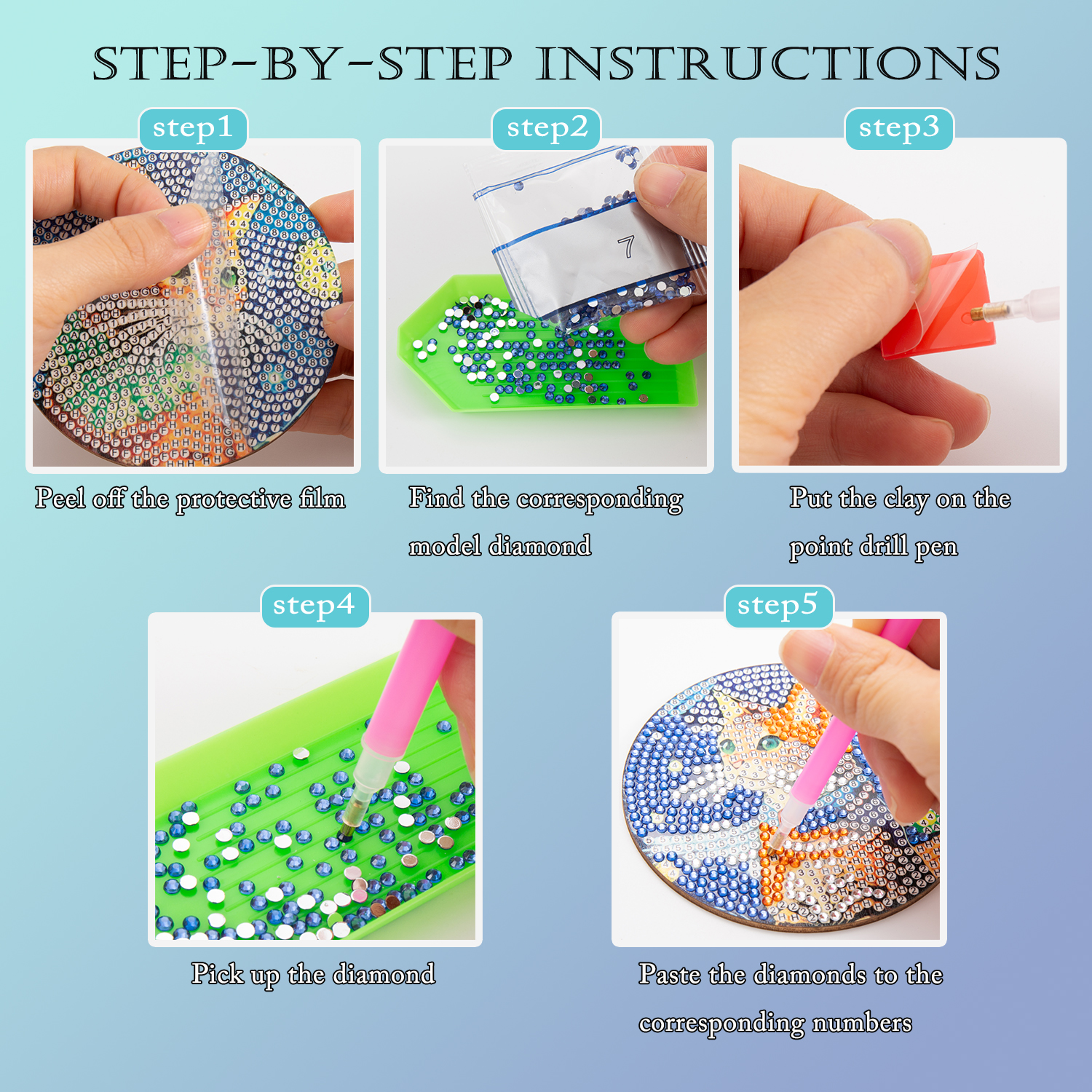8 pieces/set of diamond painti – Resin Craft Kit recenzja i cena