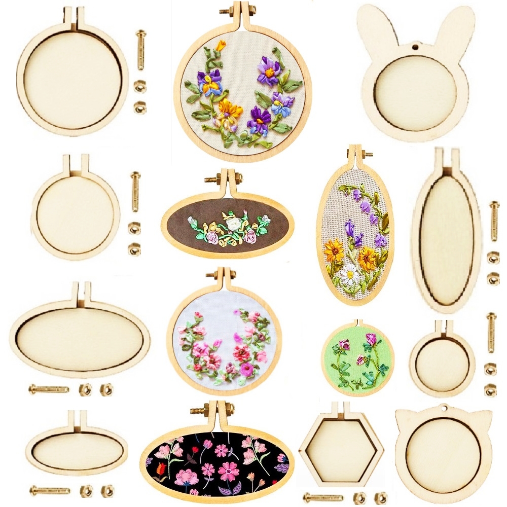 10PCS Mini Embroidery Hoop Woo – Wood Ring Blank recenzja i cena