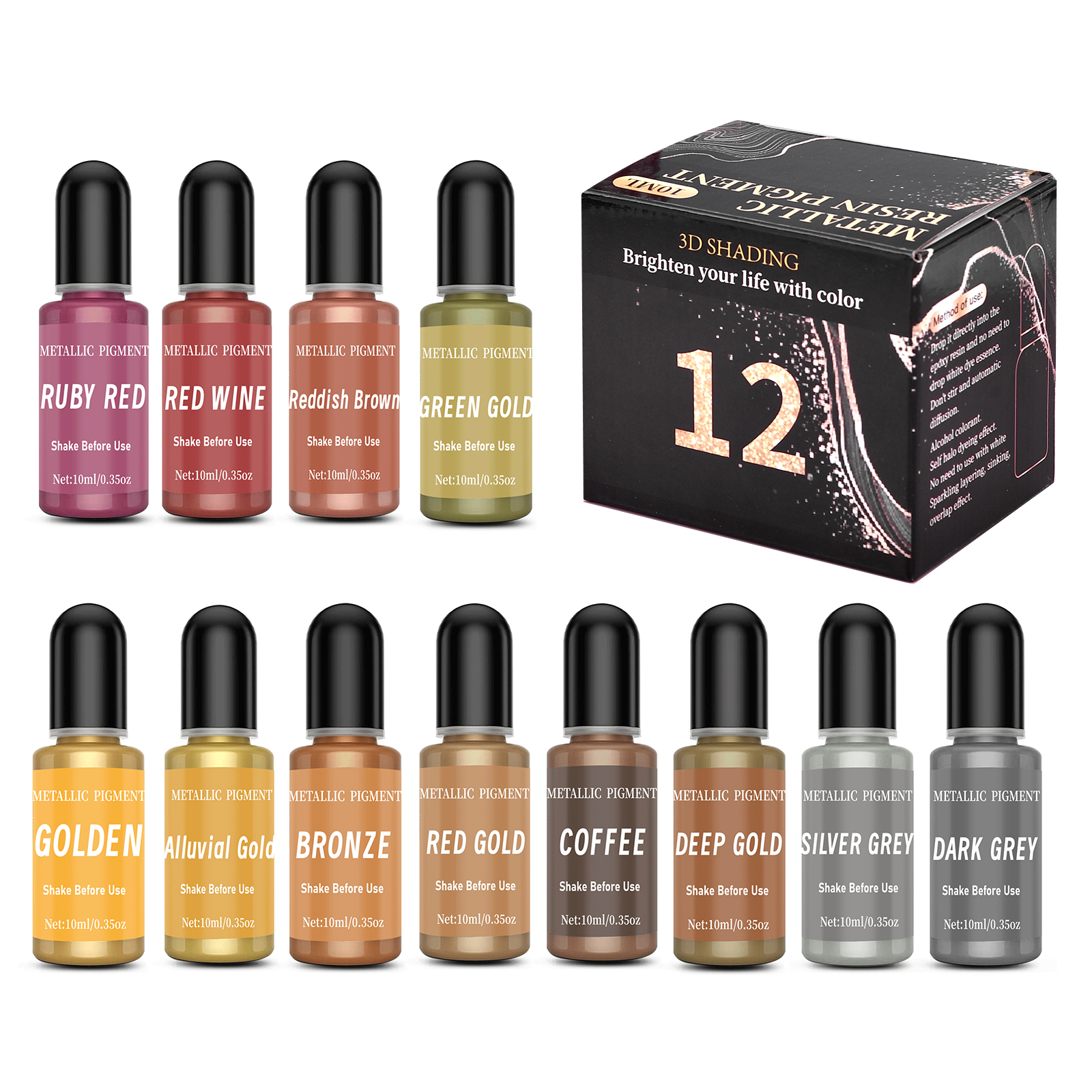 1set Art Ink Alcohol Epoxy Res – Resin Dye Alcohol recenzja i cena
