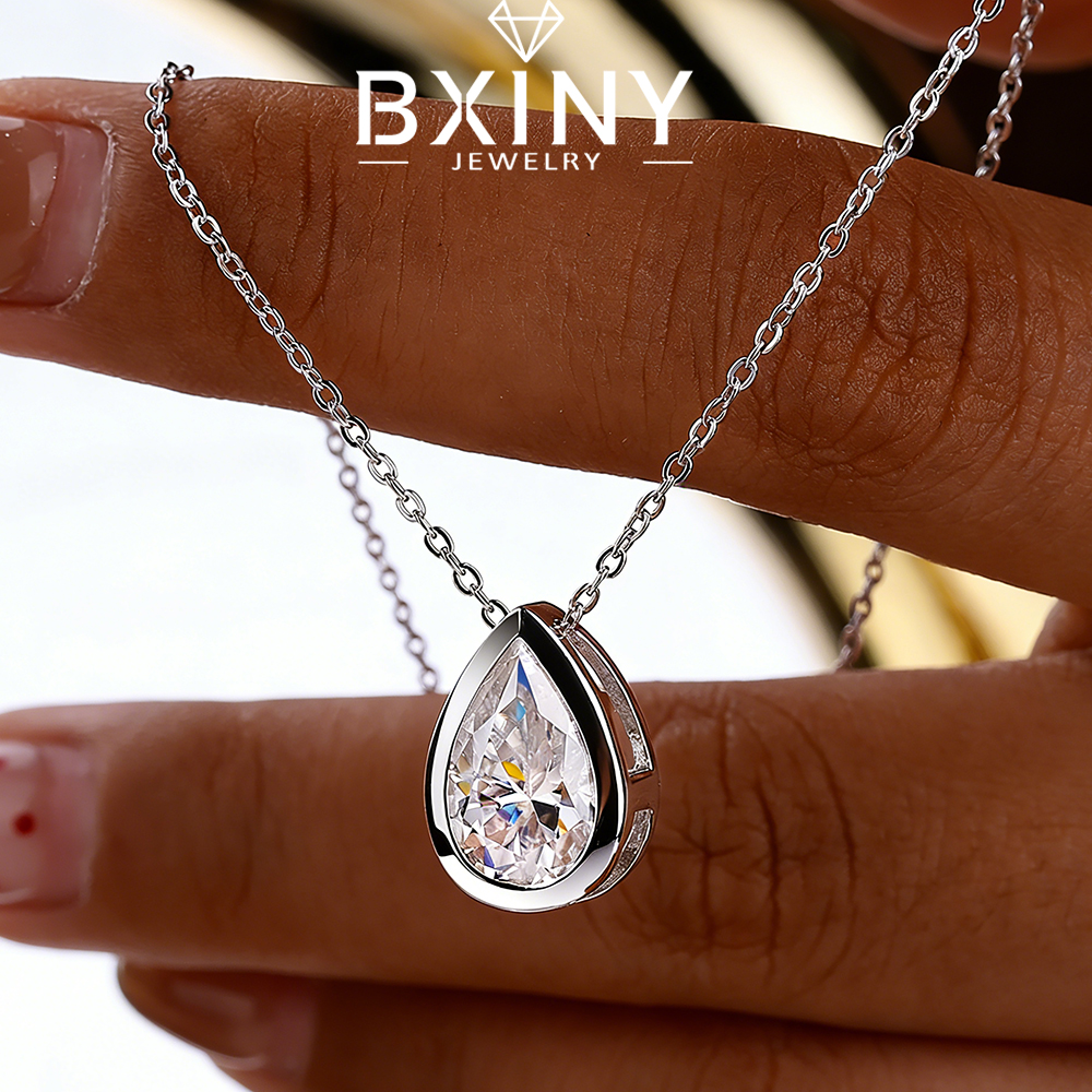 BXINY 4Carat Bezel Set WaterDr – Bezels Set Pendant recenzja i cena