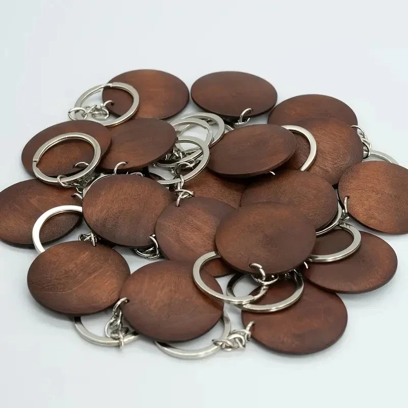10Pcs Wooden Keychains Vintage – Wood Ring Blank recenzja i cena