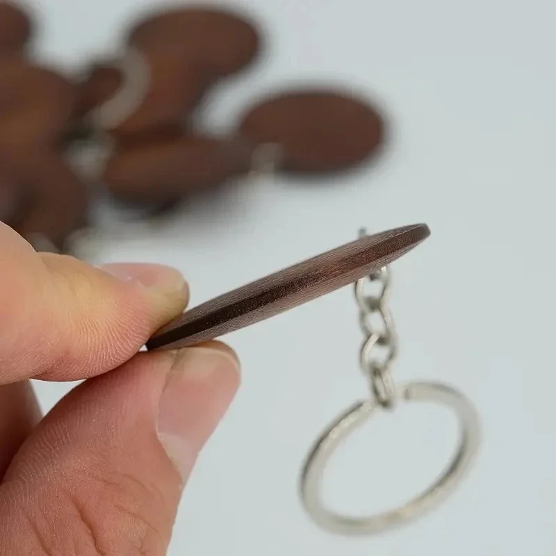 10Pcs Wooden Keychains Vintage – Wood Ring Blank recenzja i cena