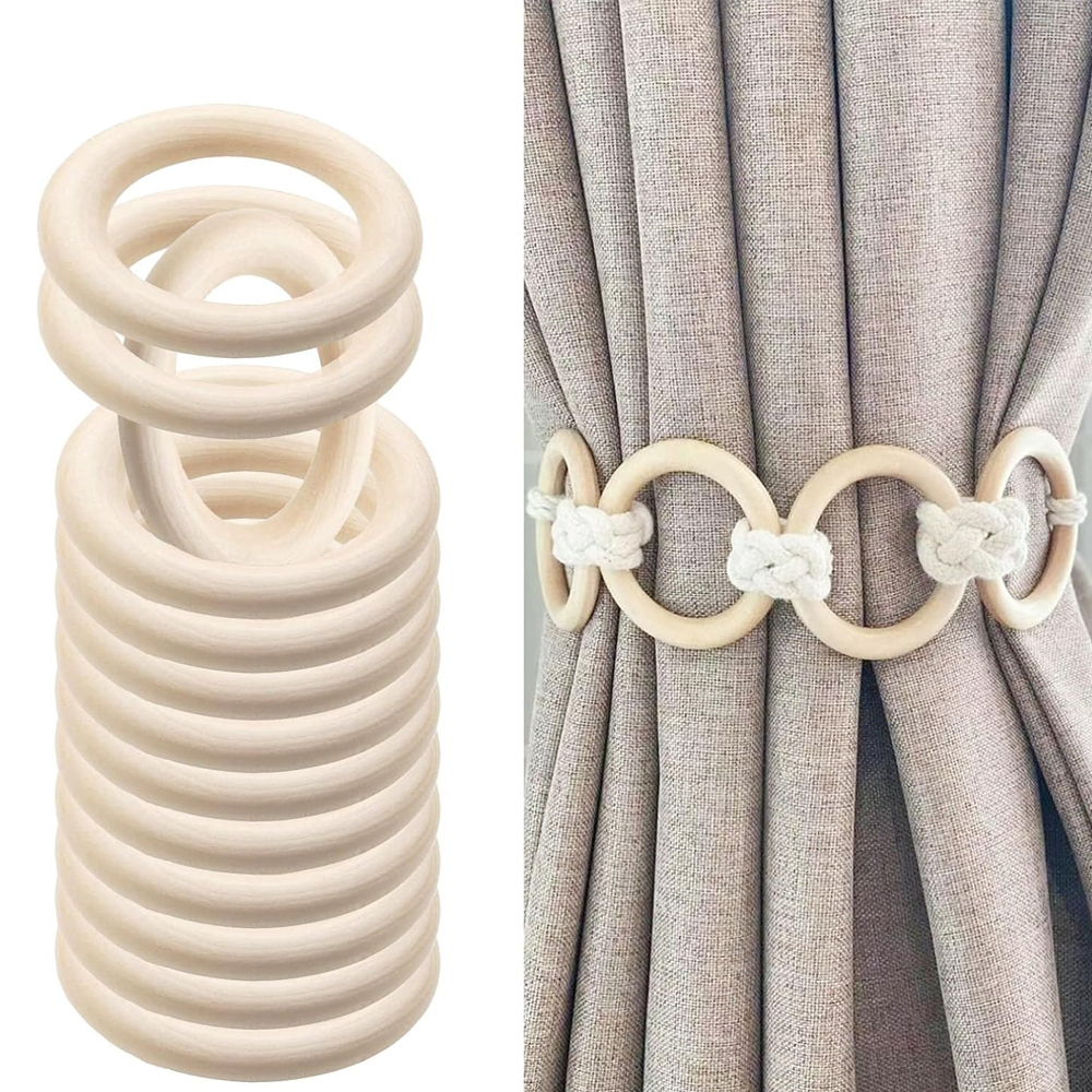 20PCS Wooden Rings for Craft 5 – Wood Ring Blank recenzja i cena