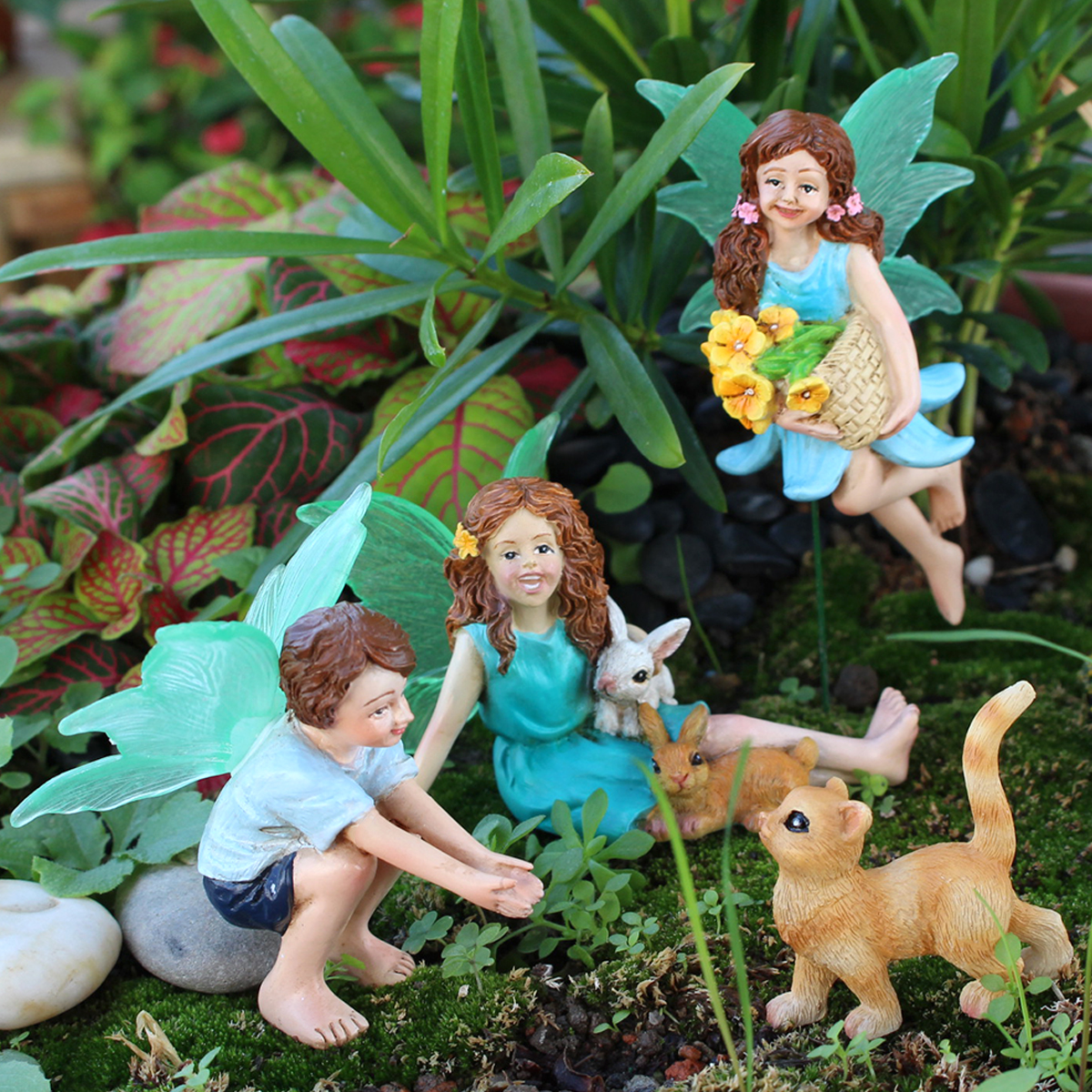 4pc Flower Fairy and Animal Pa – Resin Craft Material recenzja i cena