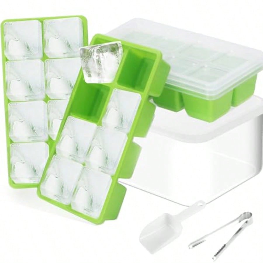 Ice Trays For Freezer With Lid – Silicone Mold Tray recenzja i cena