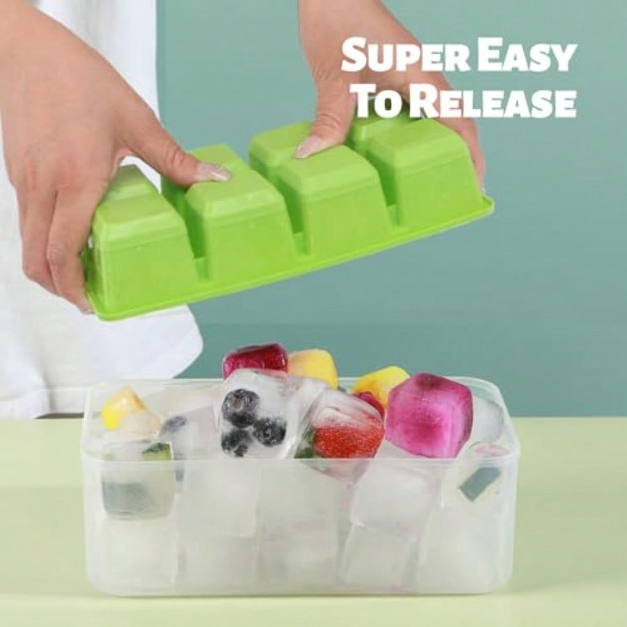 Ice Trays For Freezer With Lid – Silicone Mold Tray recenzja i cena