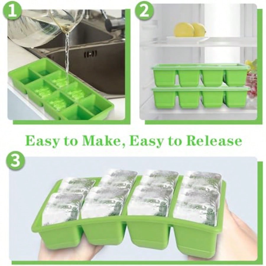Ice Trays For Freezer With Lid – Silicone Mold Tray recenzja i cena