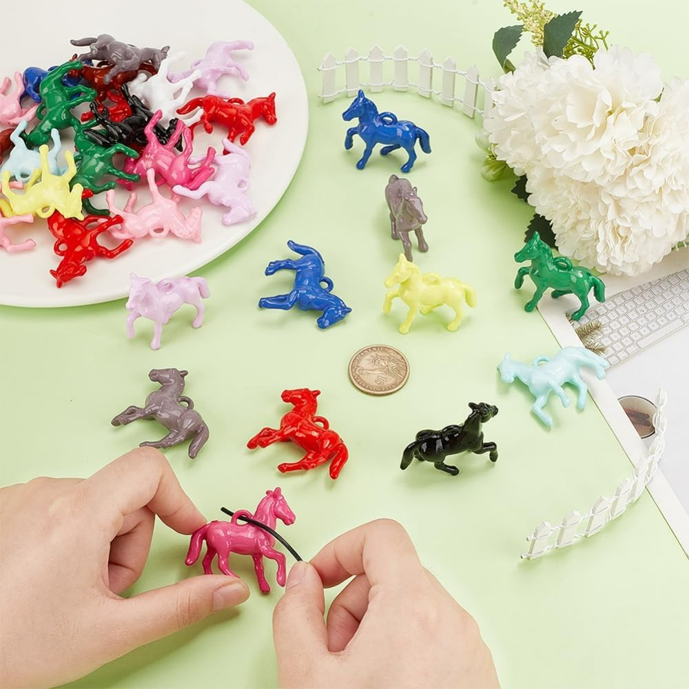 48pcs Opaque Acrylic Pendants  – Resin Craft Kit recenzja i cena
