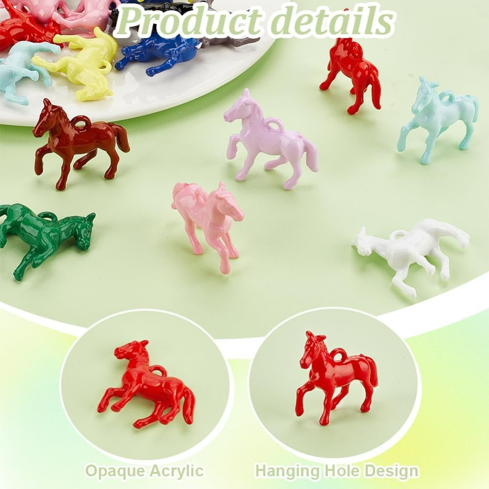 48pcs Opaque Acrylic Pendants  – Resin Craft Kit recenzja i cena
