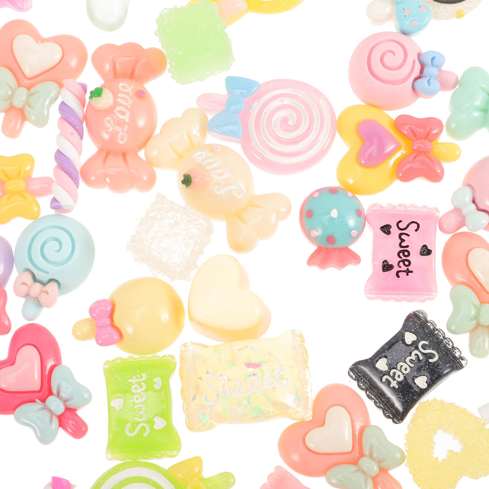 50Pcs Candy Hair Clips Resin F – Resin Crafts Diy recenzja i cena