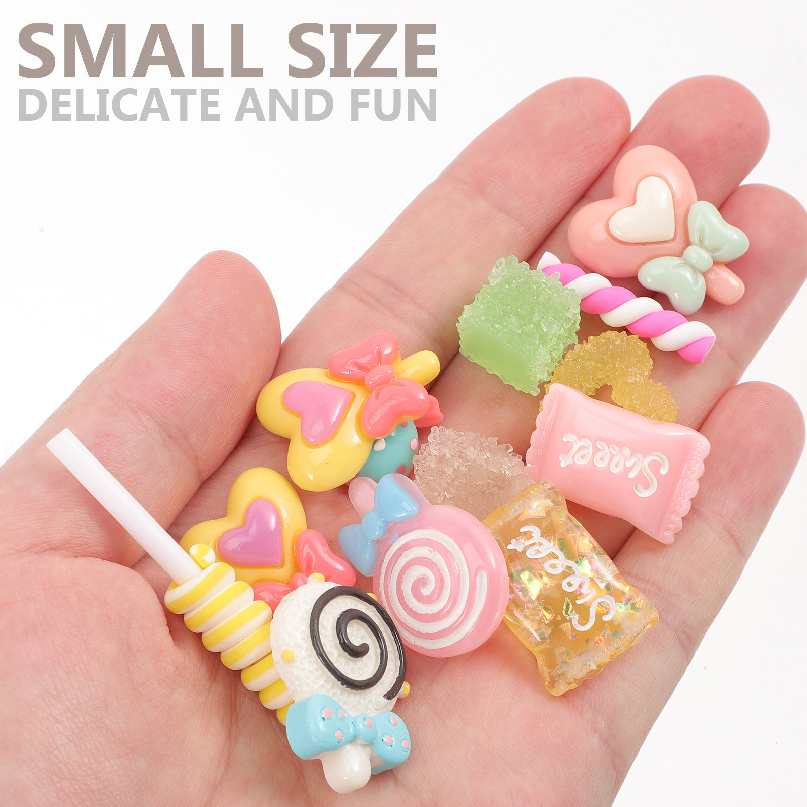 50Pcs Candy Hair Clips Resin F – Resin Crafts Diy recenzja i cena