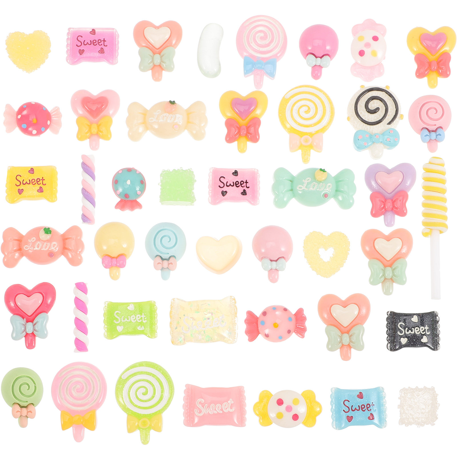 50Pcs Candy Hair Clips Resin F – Resin Crafts Diy recenzja i cena