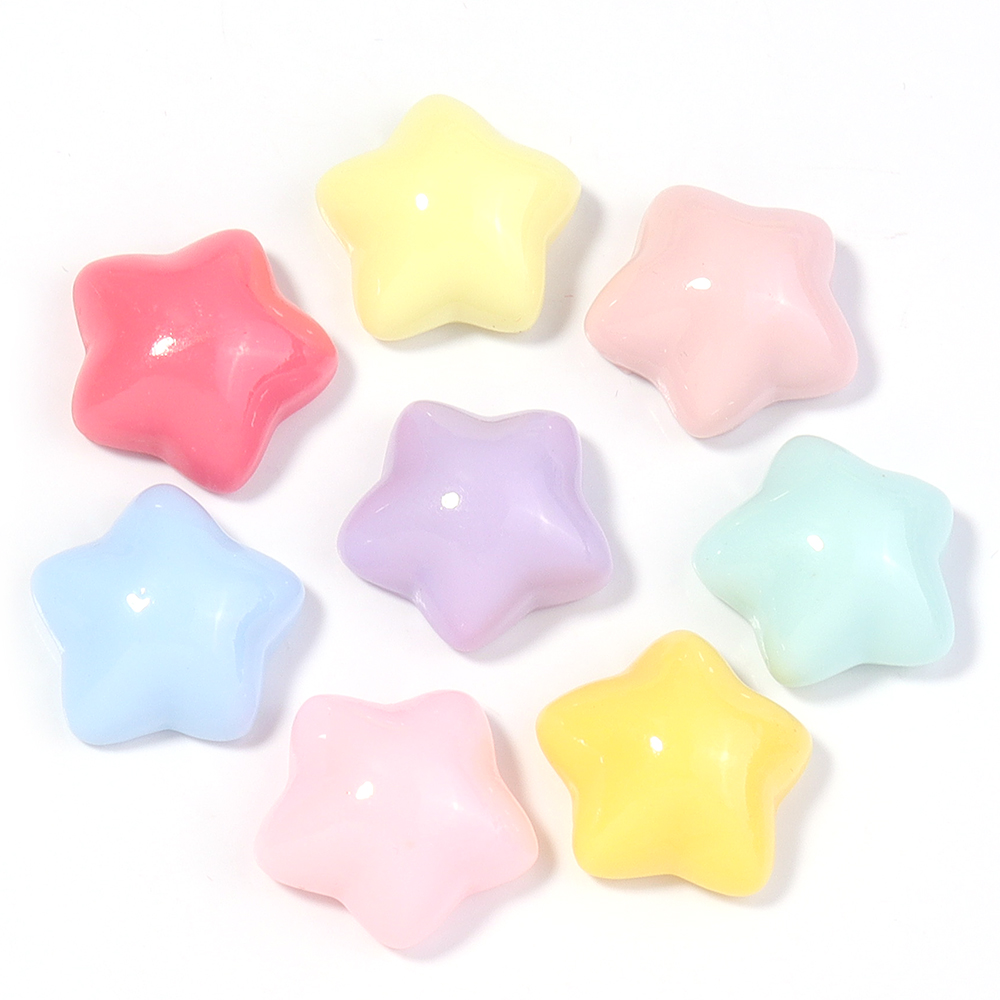 50pcs/lot 16mm Colorful Star R – Resin Crafts recenzja i cena