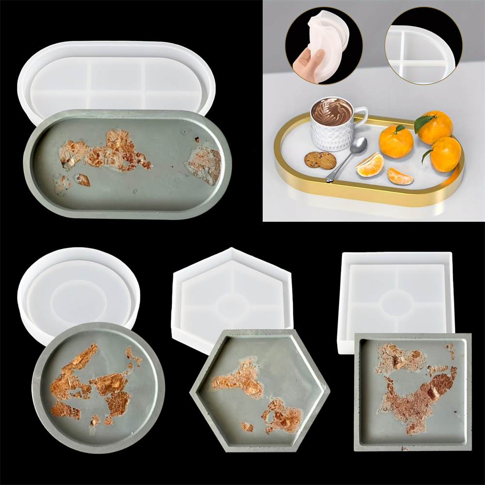 4pcs/Set Storage Tray Coaster  – Serving Tray Mold recenzja i cena