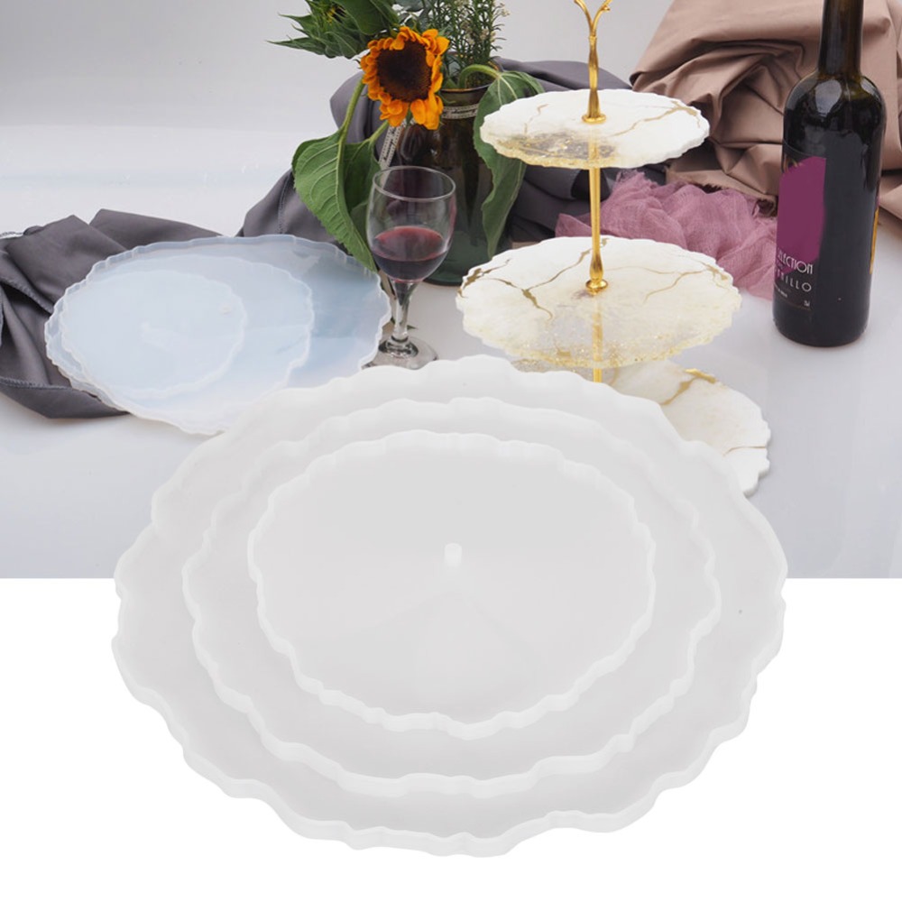 3pcs Irregular Round Fruit Tra – Coaster Mold Round recenzja i cena