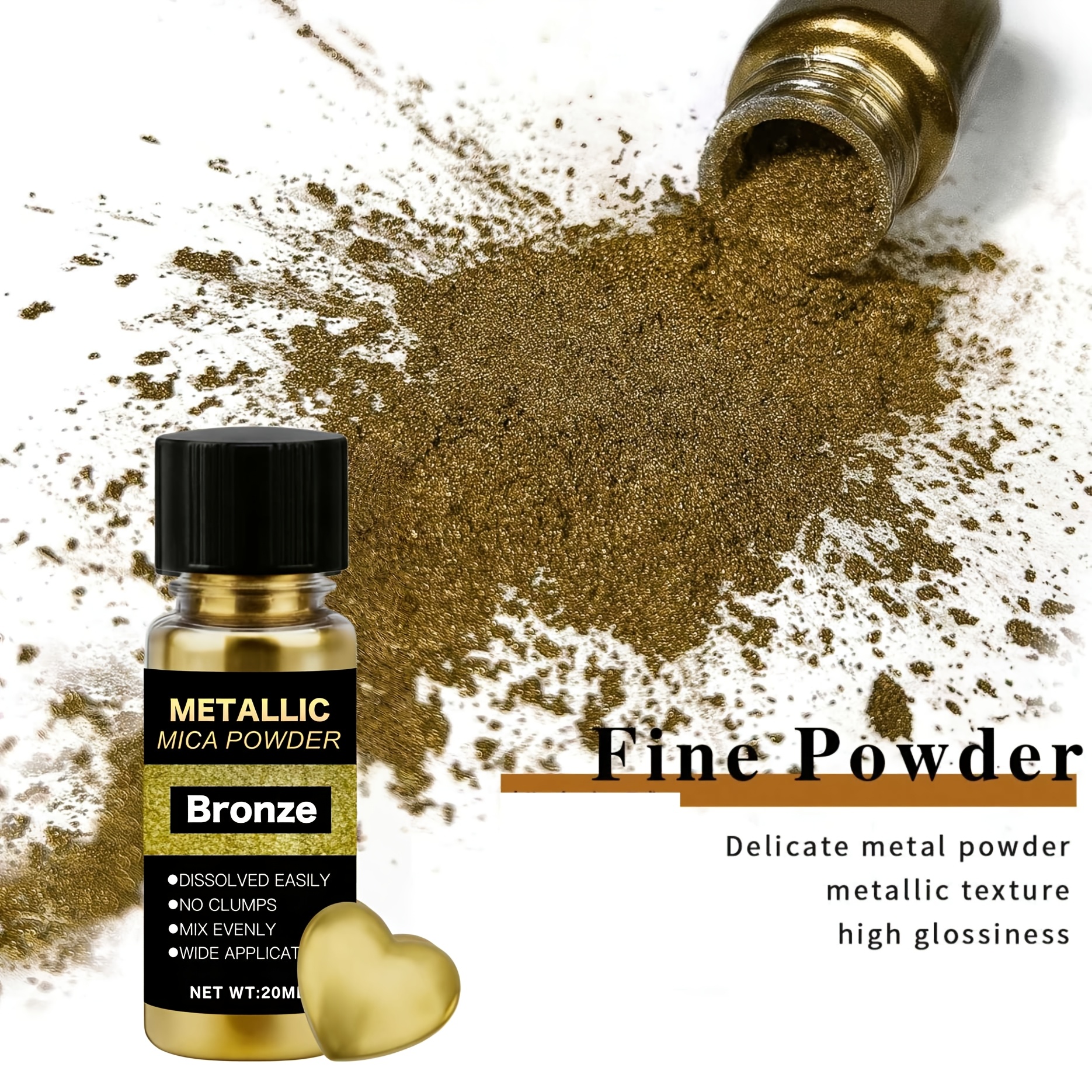 Metallic Mica Powder, Brushed  – Resin Pigment Set recenzja i cena