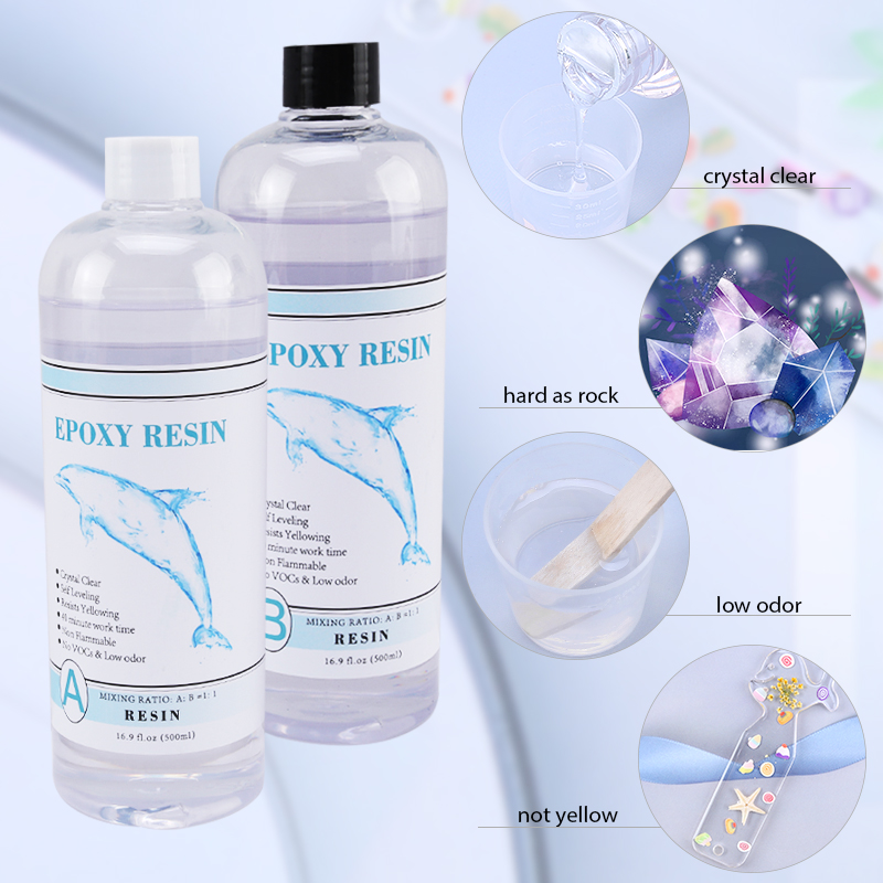 1:1 Clear Epoxy Resin Crystal  – Resin Pigment Set recenzja i cena