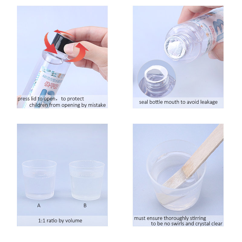 1:1 Clear Epoxy Resin Crystal  – Resin Pigment Set recenzja i cena