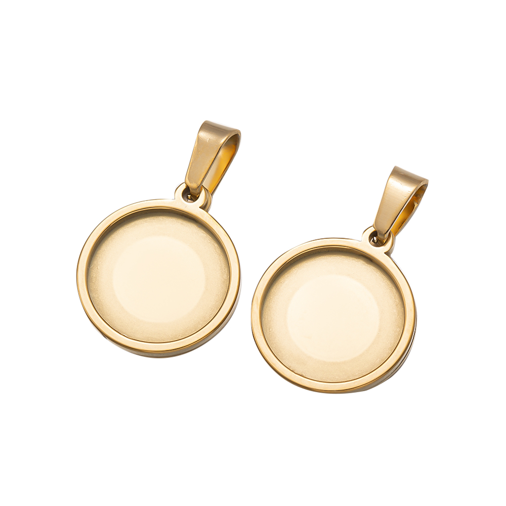 5Pcs/Lot Stainless Steel Round – Bezels Set Pendant recenzja i cena