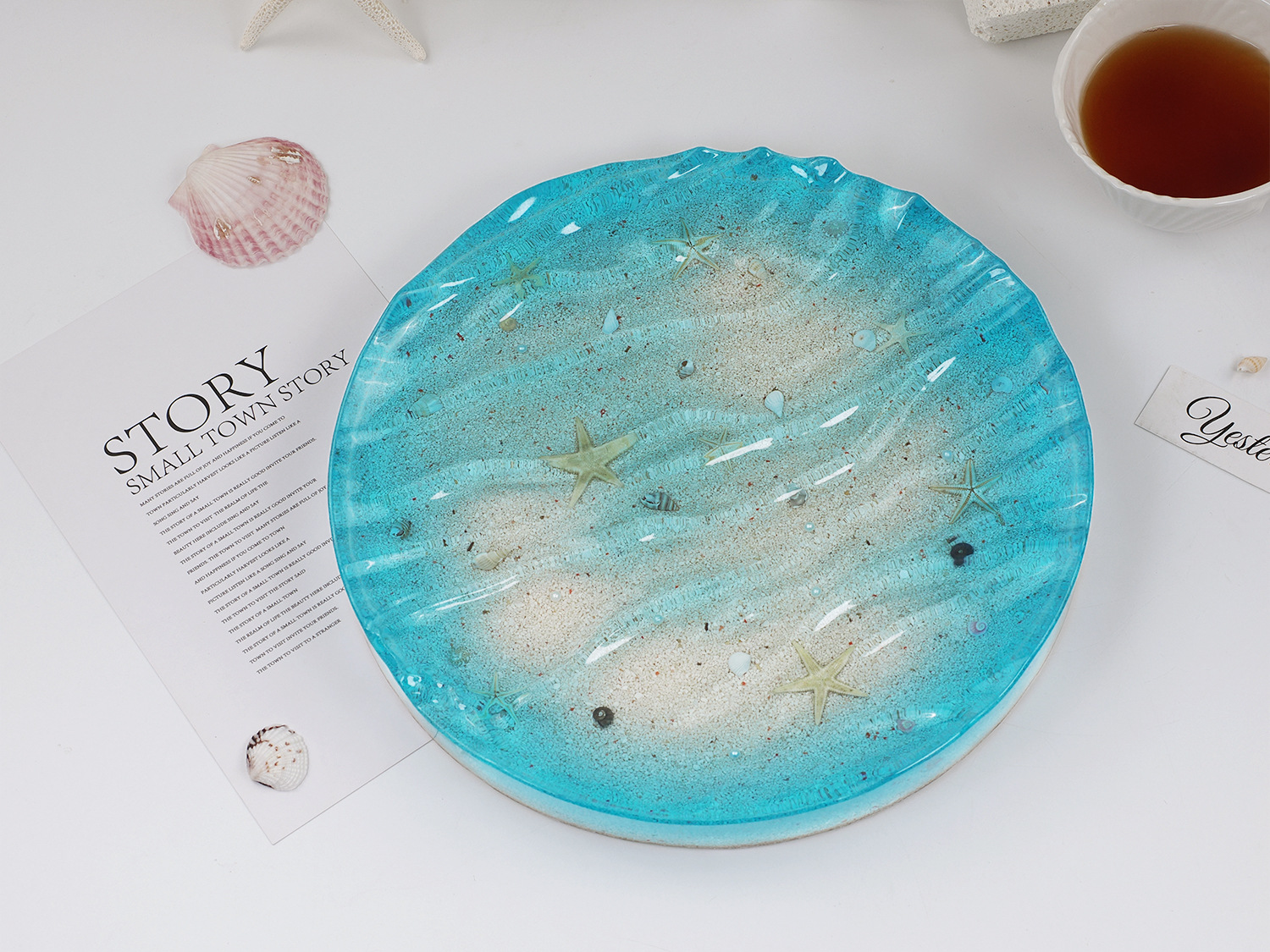Sea Wave Tray Crystal Epoxy Re – Resin Ocean Wave Mold recenzja i cena