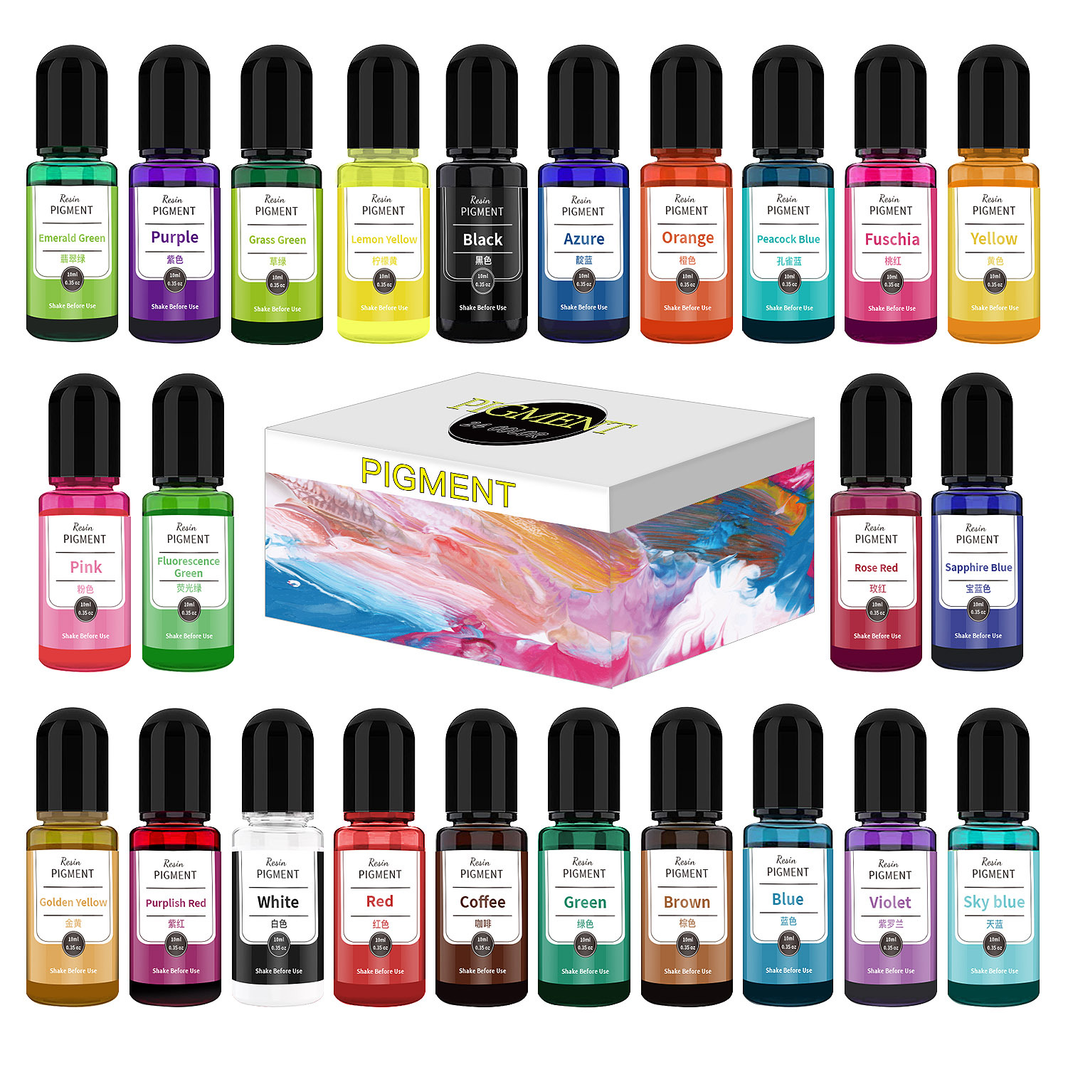 24/30 Colors Set 10ml Epoxy Re – Resin Dye Alcohol recenzja i cena