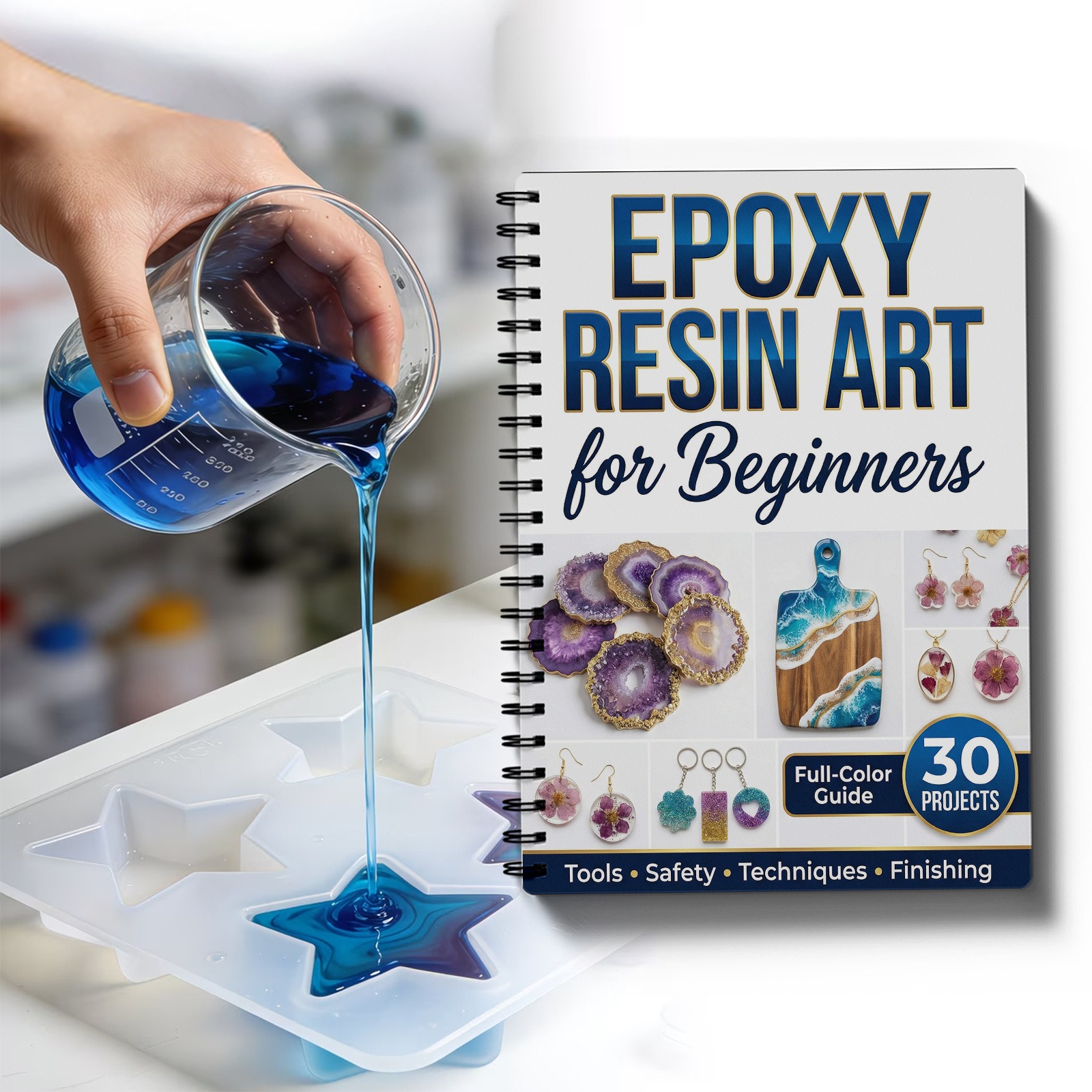 Epoxy Resin Art Book Guide Lea – Resin Craft For Beginners recenzja i cena