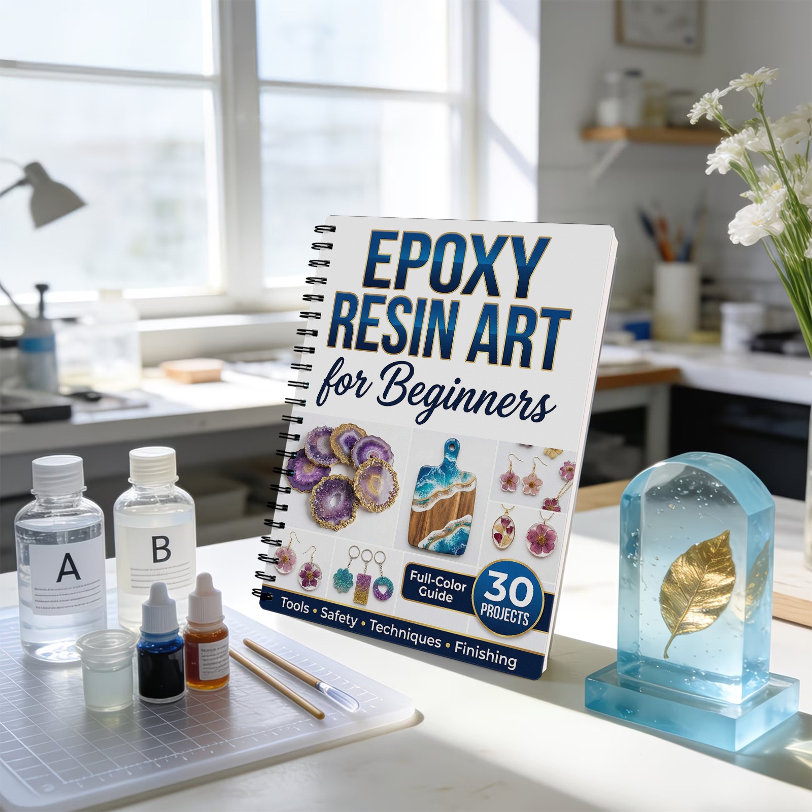 Epoxy Resin Art Book Guide Lea – Resin Craft For Beginners recenzja i cena