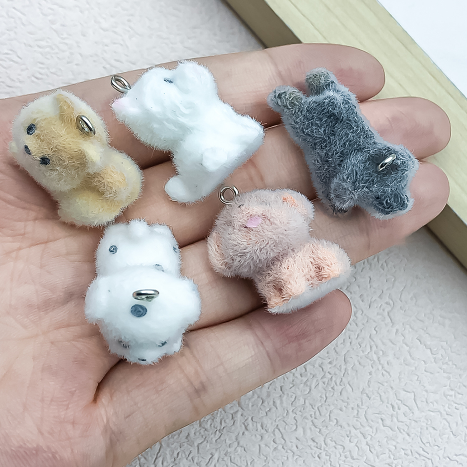 5pcs&1pc Flocked Resin Animal  – Resin Craft Kit recenzja i cena