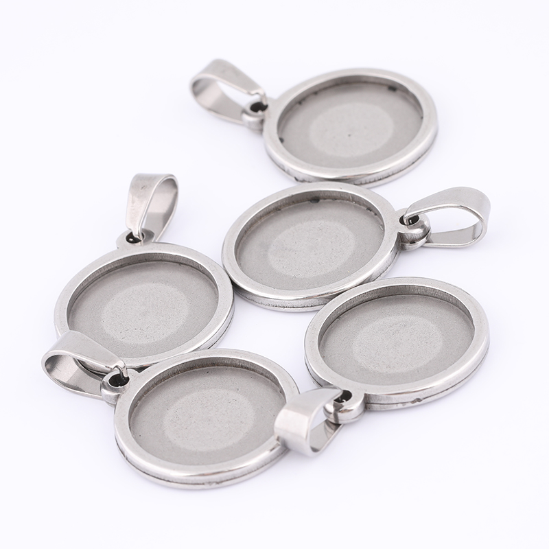 10pcs 15mm Round Cabochon Base – Bezels Set Pendant recenzja i cena