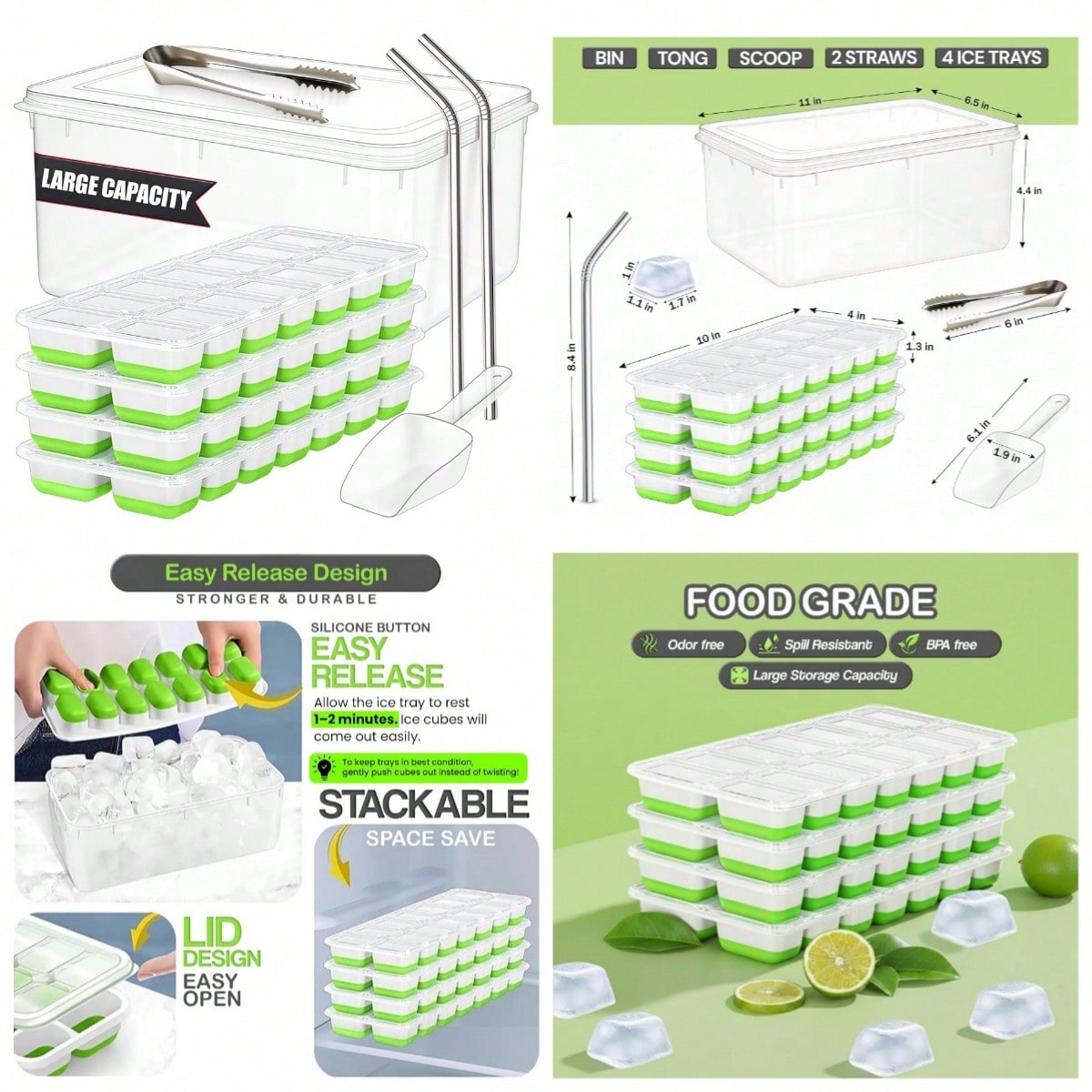56pcs Tray With Lid And Bin –  – Silicone Mold Tray recenzja i cena